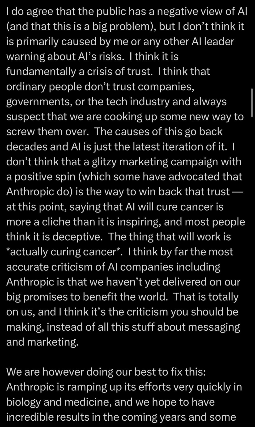 香港娛樂城:IPO 前 Anthropic CEO 达里奥 · 阿莫迪罕见发长文回应质疑,预告未来 5-10 年 AI 将治愈多数疾病